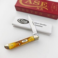 Case xx Knives Peanut Genuine Sambar Stag Handle Stainless Pocket Knife 00048 picture