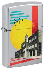 Zippo Pop HQ Design High Polish Chrome Windproof Pocket Lighter, 250-120952 picture