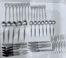 AP Berg Denmark MCM Stilet Stainless Silverware Rare 43 Piece picture