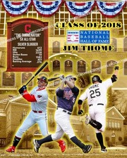 Jim Thome 2018 Hall Of Fame Cooperstown Custom Exclusive 8x10 Glossy Photo picture