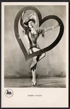 DEBRA PAGET 1950s American Movie Actress Sexy Pose. Real Photo Postcard picture