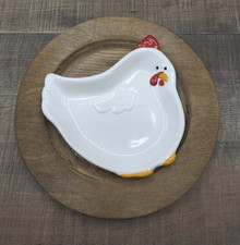 Farmhouse Chicken Spoon Rest Ceramic Hen Dish Country Kitchen Decor Choose Style picture