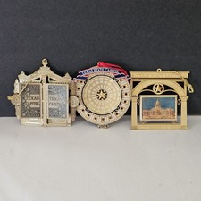 Vinatge Texas Capitol Brass Ornamets Set of 3 picture