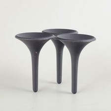 Jens Harald Quistgaard, Denmark. Three-arm candlestick in cast iron. 1960s. picture