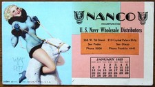 1933 Brown & Bigelow Pinup Ink Blotter What A Pet/Girl Riding Polar Bear 1935/CA picture