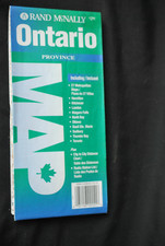 Vintage 1997 Road Map Province of Ontario Canada Rand McNally Incl 27 Metro Maps picture