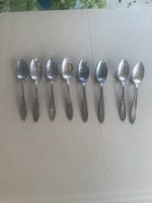 MayFair Hotel St Louis - set of 8 Silverplate Teaspoons - International Silver picture