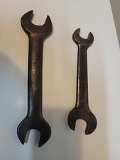 Vintage/Antique Set of 2 Double Open Ended Metal Wrenches ***Free Shipping*** picture
