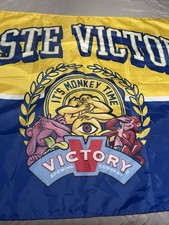 VICTORY BREWING 3'X5' BEER BANNER BAR DORM  WALL MAN CAVE “ITS MONKEY TIME” RARE picture
