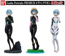 Bandai Evangelion Gasha Portraits PREMIUM Mini Figure Rei Tentative Name A B SP picture