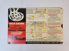 Holo-Krome Socket Screw Selector Calculator 1957 (West Hartford, CT) Slide Rule picture