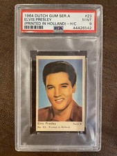 1964 DUTCH GUM Serie A #23 ELVIS PRESLEY PSA 9 MINT - Pop 1 ,Highest Ever Graded picture