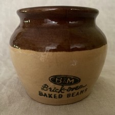 Vtg. B & M Brick Oven Baked Beans Crock - 
