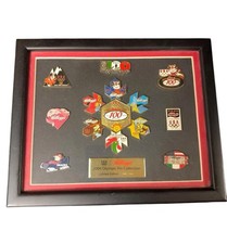 Kellogg’s Torino 2006 Winter Olympics Pin Collection Framed LE 1490/2000 picture