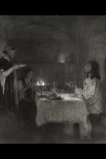Christ in Home of Mary and Martha Henry Ossawa Tanner 1900s Biblical Interior picture