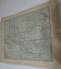 ANTIQUE MAP OF ISLANDS IN THE PACIFIC OCEAN  CRAM'S  ATLAS 1905  11.5 X 14.5 picture