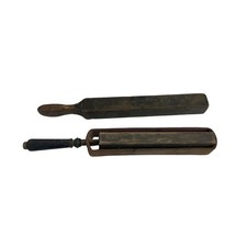 Antique Straight Razor Strop Set – Razor Stropper & Paddle Strop Barber Tools……. picture