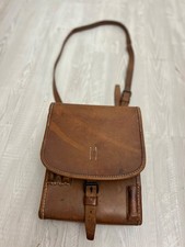 Vintage 1921 Swiss Army Leather Map Case Kartentasche Orpund J. Glanzmann WWI/WW picture