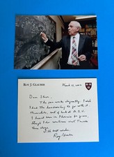 Roy Glauber (Nobel Prize Physics 2005) Autograph Note Signed Harvard University picture