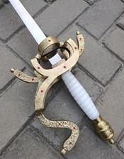 Handmade Ingio Montoya Sword | The Princess Bride Replica | Gold Hilt, Faux Gems picture