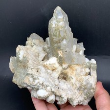 Prismatic Quartz with Feldspar Crystal Specimen - Skardu, Baltistan, Pakistan picture