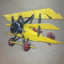 VTG Homco Sexton Plane Cast Iron Metal Airplane Made in USA Wall Decor picture