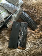 Antler Jigged Camel Bone Scales, 5” X 1/1/2” X 1/4”, knife making, Aged Amber picture
