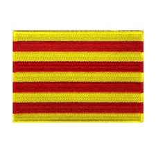 CATALONIA FLAG embroidered iron-on PATCH EMBLEM CATALUÑA CATALUNYA SPAIN picture