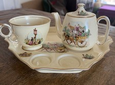 Vintage Royal Winton Grimwades ‘Coaching Scene’ Partial Breakfast Tea Set picture