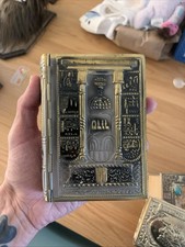 Vintage Tephillath Zion Hebrew English Prayer Book Metal Jerusalem Cover Judaica picture
