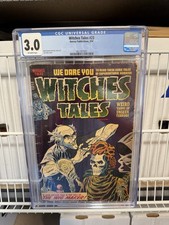 Witches Tales #23 CGC 3.0 1954 Barber Skeleton Pre Code Horror Golden Age PCH picture