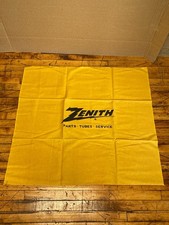 Vintage Zenith Parts Tubes Service Cloth Banner Dealer Table Cover Advertising picture