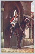 Whitehall Sentry On Guard London England Oilette Tuck Art Postcard picture
