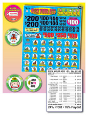 Pull Tab Tickets - Chip - Game - Pick your Ass - 4,068 ct picture