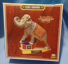 Vintage Ezra Brooks Real Sippin Whiskey Bertha Elephant Decanter Box - Box Only picture