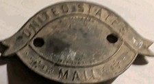 Early Antique United States Mail Post Office Badge Date 1888 For Restoration  picture
