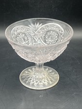 Purple Glass Compote Dessert Glass Bowl Victorian Decorative  picture