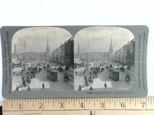 Hamburg Germany Street Scene Stereoview Keystone View Co. 1904 Cityscape picture