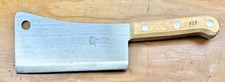 Antique Lamson Mohawk Lamb Cleaver 818 Goodnow USA Indian Logo Butcher Tool NIB picture