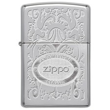 Zippo Windproof Lighter Zippo Crown Stamp High Polish Chrome Finish picture