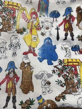 Vintage 1976 McDonald’s Thick Wool Blanket Pirate Hamburgler Grimace Fry Kids picture