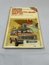 Vintage Chilton's Repair & Tune-Up Guide Book Dodge Plymouth Vans 1967-82 picture