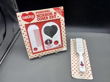 Vintage 1982 Cartoon/Comics Cathy Full Vent Hair Brush & Comb/Mirror Set NOS picture