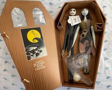 RARE 1998 Jun Planning Jack & Sally Doll Set LE 6000 NIB Coffin Box N-057 picture