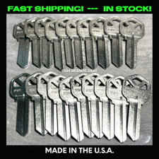20 ILCO KWIKSET KW-1 House Key Blanks Nickel Maintenance RE Agency-Apartments picture