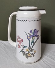 Vintage Mikasa Summer Symphony Thermal Carafe 1L Insulated Floral Coffee Pot picture