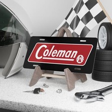 Coleman Outdoor Company Logo Vanity License Plate Retro Camping Style USA picture