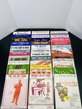 Vintage Sheet Music Lot 1940s-1960s Pop Country Movie Disney Clint Eastwood Pat picture