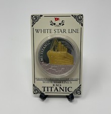 Titanic Ticket with Coin Display RMS Titanic Memorabilia Gifts Boarding Pass picture