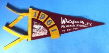 Vintage 1961 Whiteface Mtn. NY - Memorial Highway to The Top - Pennant picture